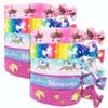 10pcs Elastic Hair Ties for Girls Women Cute Ribbon Ponytail Holders No Damage Knotted Hair Bands-Unicorn Hair Tie view 3