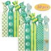 10pcs Elastic Hair Ties for Girls Women Cute Ribbon Ponytail Holders No Damage Knotted Hair Bands-Mermaid Hair Tie view 2