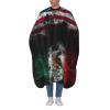 Mexico Mexican American Flag Barber Capeh,Waterproof Polyester Salon Hair Cutting Cape, Haircut Cape with Adjustable Elastic Neckline view 1