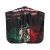 Mexico Mexican American Flag Barber Capeh,Waterproof Polyester Salon Hair Cutting Cape, Haircut Cape with Adjustable Elastic Neckline view 2