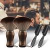 Barber Neck Duster Brush Wood Handle with Hook for Hair Cutting (2pc) view 2
