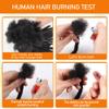 0.6cm Thickness 6 Inch 10 Strands 100% Real Human Hair Dreadlock Extensions for Man/Women Full Hand Handmade Loc Extensions Can Be Dyed and Bleached Soft Dreadlocks with Needle and Comb view 4