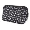 AJLTPA Cosmetic Bag Waterproof Neoprene Zipper Pouch Travel Portable Toiletry Makeup Bags Organizer Case for Women and Girls, Paw Print view 1