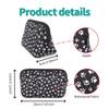 AJLTPA Cosmetic Bag Waterproof Neoprene Zipper Pouch Travel Portable Toiletry Makeup Bags Organizer Case for Women and Girls, Paw Print view 2