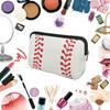 AJLTPA Cosmetic Bag Waterproof Neoprene Zipper Pouch Travel Portable Toiletry Makeup Bags Organizer Case for Women and Girls, Paw Print view 3