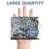Beadsland Flatback Rhinestones Bulk,14400pcs Green Rhinestones for Nails Crafts Clothes DIY Decoration, Emerald, SS10, 2.7-2.9mm view 4