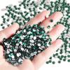 Beadsland Flatback Rhinestones Bulk,14400pcs Green Rhinestones for Nails Crafts Clothes DIY Decoration, Emerald, SS16, 3.8-4.0mm view 2