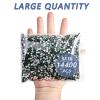 Beadsland Flatback Rhinestones Bulk,14400pcs Green Rhinestones for Nails Crafts Clothes DIY Decoration, Emerald, SS16, 3.8-4.0mm view 4