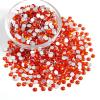 Beadsland Flatback Rhinestones Bulk,14400pcs Orange Rhinestones for Nails Crafts Clothes DIY Decoration, Hyacinth/Orange, SS10, 2.7-2.9mm view 4