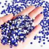 Beadsland Flatback Rhinestones Bulk,14400pcs Royal Blue Rhinestones for Nails Crafts Clothes DIY Decoration, Sapphire, SS10, 2.7-2.9mm view 2