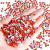 Beadsland Flatback Rhinestones Bulk,14400pcs Orange Rhinestones for Nails Crafts Clothes DIY Decoration, Hyacinth/Orange, SS20, 4.6-4.8mm view 2