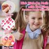 240 Pieces Fake Nails for Kids Girls Artificial Kids Press on Nails Full Cover Short Acrylic Stick On Nails False Nail Tips Kit for Children Little Girls Nail Art Decoration (Cute) view 3