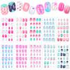 240 Pieces Press on Nails Girls Fake Nails for Kids Artificial Kids Press on Nails Full Cover Short Acrylic Stick On Nails False Nail Tips Kit for Children Little Girls Nail Art Decoration view 1