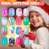240 Pieces Press on Nails Girls Fake Nails for Kids Artificial Kids Press on Nails Full Cover Short Acrylic Stick On Nails False Nail Tips Kit for Children Little Girls Nail Art Decoration view 4