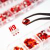 qiipii 3 Boxes Siam Red Nail Rhinestones 240 Multi-Shapes Flatback Ruby Red Big Gems K9 Glass Round Stones Diamonds Jewels Crystals Nail Art Charms for Nails Face Eyes Makeup Crafts Tumblers Clothes view 4