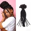 0.6cm Thickness 10 Inch 20 Strands Loc Extensions 100% Real Human Hair Dreadlock Extensions for Man/Women Full Hand Handmade Can Be Dyed and Bleached Soft Dreadlocks with Needle and Comb view 1