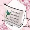 BDPWSS Hummingbird Makeup Bag Hummingbird Memorial Gift Sometimes I Just Look Up Smile And Say I Know That Was You Gift (That was you Hummingbird) view 2