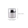 KALLORY 6pcs Airless Pump Lotion Dispenser Bottles Cream Jars for Travel Vacuum Containers for Shampoo Face Cream view 2