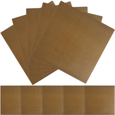 Beavorty 10pcs Heat Insulation Stickers for Curling Board Straightener Sticker Anti Heat Curler Sticker Anti Curler Sticker Curling Iron Decal Curling Tool Mini Fiberglass Cloth