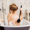 KALLORY 2pcs Handle Silicone Body Brush Gentle Exfoliating Shower Scrubber for Back Soft Silicone Bathing Brush for Deep Cleaning Convenient Bath Accessories view 3
