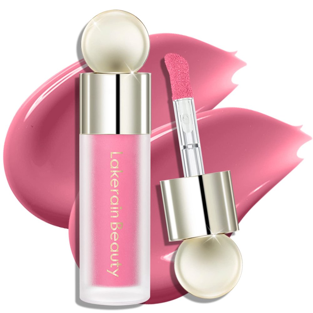 BEFIVECOK Liquid Blush, Natural Matte Velvet Finish, Soft Cream Liquid Face Blush for Cheeks, Skin Tint Rubor Makeup, Long Lasting Lightweight Blendable (#02 Peach Pink)