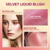 BEFIVECOK Liquid Blush, Natural Matte Velvet Finish, Soft Cream Liquid Face Blush for Cheeks, Skin Tint Rubor Makeup, Long Lasting Lightweight Blendable (#02 Peach Pink) view 4