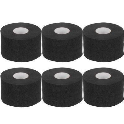 LALAFINA 6rolls Stretchable Neck Wrap Paper for Hairdressing Salon Neck Strips for Hair Cutting and Dyeing for Comfort and Cleanliness