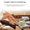 Beauty Salon Nail Or Foot Bath Spa Portable Esthetician Trolley Cart for Foot Rest Pedicure Manicure Funiture Massage Table Salon Supplies 2 Way Use 2 Color Option Elitzia (White 2pcs) view 2
