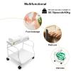 Beauty Salon Nail Or Foot Bath Spa Portable Esthetician Trolley Cart for Foot Rest Pedicure Manicure Funiture Massage Table Salon Supplies 2 Way Use 2 Color Option Elitzia (White 2pcs) view 3