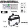 Rough Enough Clear Quart Size TSA Approved Toiletry Bag Small with Keychain for Travel Size Toiletries view 4