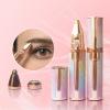 Electric Eyebrow Trimmer Set,2 in 1 Women Electric Hair Remover,USB Rechargeable Portable Mini Epilator for Lady with Hair Remover Replacement Head,Cleaning Brush view 2