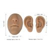 Silicone Ear Nose Model, Piercing Training Model Silicone Ear Model for Beginners, Simulated 3D Nose and Mouth Model, Teaching Tool for Piercing Exercises (Dark Skin Color) view 4