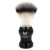 Menesia Shaving Brush for Men, Black Handle Men's Shave Cream & Soap Brush (skull) view 2