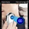 Mini Men's Rotating Electric Shaver, Beard Trimmer, Type-c Rechargeable Long Endurance Business Travel Portable, Hanging on The Key Chain, Holiday Gift, face Cleaning (Silvery) view 4
