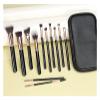 New 12pcs Makeup Brush Set Soft Hair Full Set Black Gold Eye Shadow Nose Shadow Repair Beauty Makeup Tools ( Size : 12PC-C ) view 2