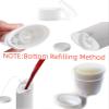 Minsily 10 Pack 75ml White Empty Deodorant Containers 2.5 oz Oval Lip Balm Tubes Plastic Deodorant Container Oval Twist Up Refillable Tubes BPA-Free for DIY Deodorants Lipstick Crayon Chapstick Tubes view 3