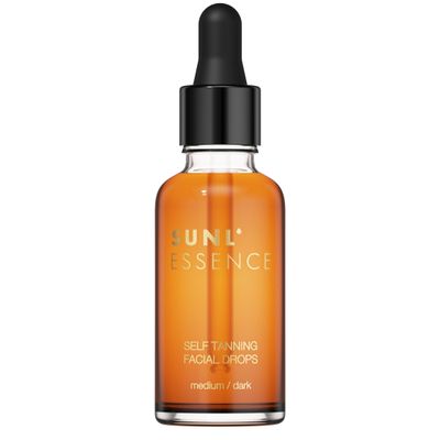 Self Tanning For Face | Easy Mix Facial Tanning Drops for Moisturizer, Moisturizing Cream and Serum | Self Tanning Drops with Aloe Vera & Fruit Extracts | Natural Tan - Medium/Dark - 1.01 fl oz
