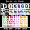 Letter G Uppercase Fun Bold Font Temporary Tattoo Water Resistant Fake Body Art Set Collection - Light Blue (One Sheet) view 2