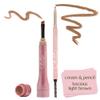 Chella Eyebrow Perfecting Duo: Eyebrow Pencil (Light Brown) & Eyebrow Cream (Light Brown) Bundle for Defined, Fuller Brows view 1