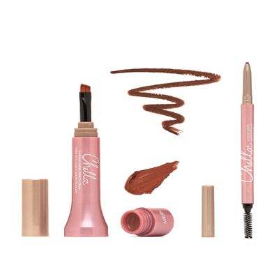 Chella Eyebrow Pencil Eyebrow Cream Combo, Auburn