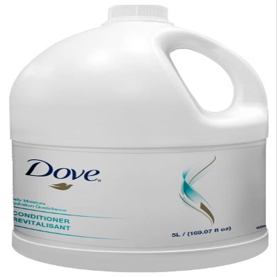 Dove 5Liter PRO Conditioner Daily Moisturizer Refill Bottle (Casepack 3 with Pelican Pump)