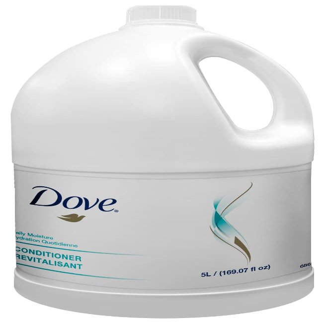 Dove 5Liter PRO Conditioner Daily Moisturizer Refill Bottle (Casepack 3 with Pelican Pump)
