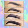 BRAWNA 6 Pcs Brow Pro Peel Off Pencils with 1 Sharpener - Waterproof Eyebrow Mapping Pencil - Microblading Supplies - Brown view 3