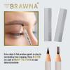 BRAWNA 6 Pcs Brow Pro Peel Off Pencils with 1 Sharpener - Waterproof Eyebrow Mapping Pencil - Microblading Supplies - Brown view 4