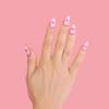 PaintLab Press-On Nails Manicure Kit, Heartbeat - Almond, 24-Piece Set, Long-Lasting Fake Nails with Glue, File, Prep Pad & Cuticle Stick view 3