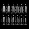 LIONVISON Poly Gel Nail Forms: 120Pcs Coffin Shape Nail Forms for Builder Gel Reusable - 12 Sizes Extension Acrylic Nail Molds Sets - False Nail Tips for Manicure Nail Art Design Salon DIY view 2