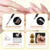 LIONVISON Poly Gel Nail Forms: 120Pcs Coffin Shape Nail Forms for Builder Gel Reusable - 12 Sizes Extension Acrylic Nail Molds Sets - False Nail Tips for Manicure Nail Art Design Salon DIY view 4