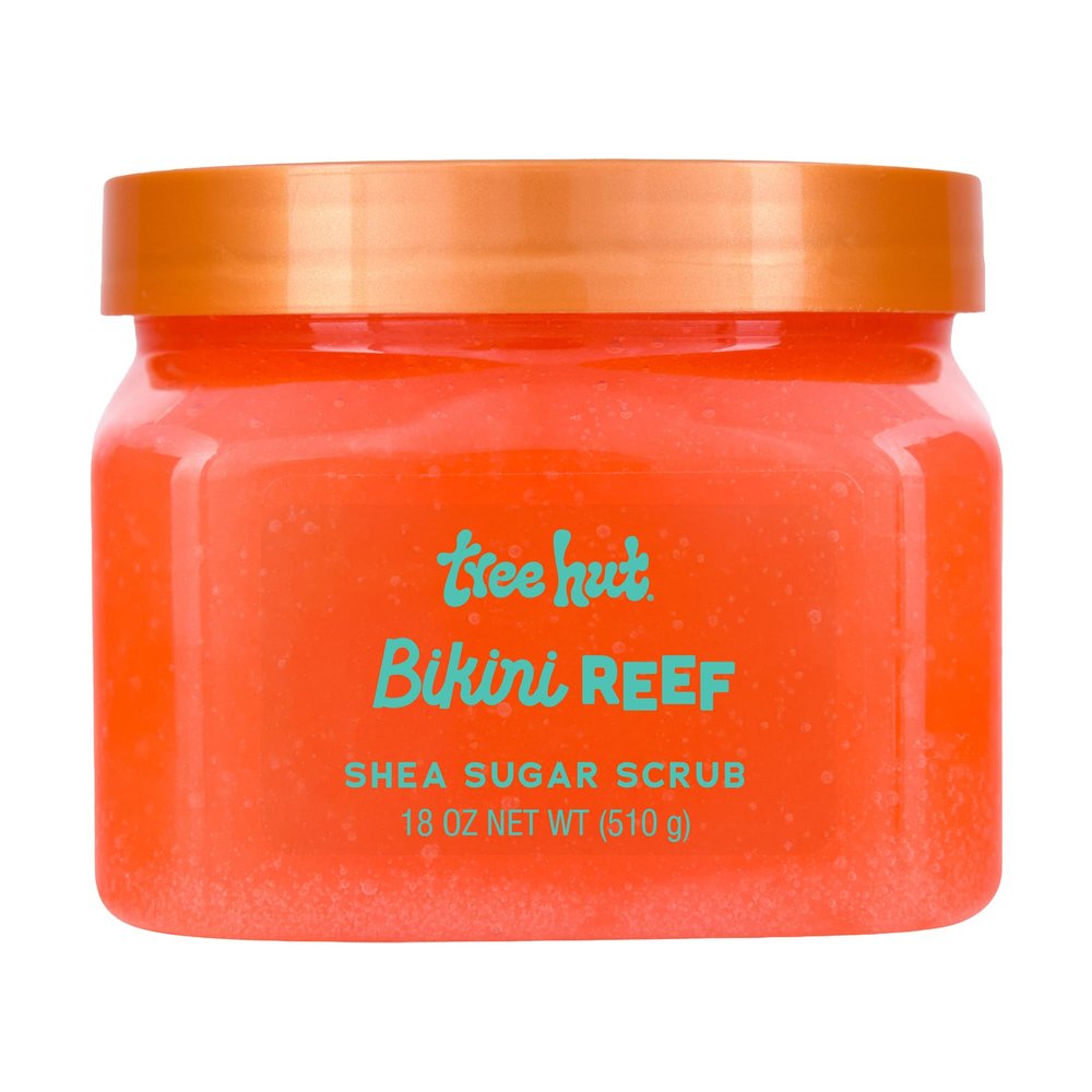 Tree Hut Bikini Reef Shea Sugar Scrub, Exfoliating, Hydrating & Moisturizing Body Scrub with Shea Butter & Nourishing Essential Oils, Smooth & Soften Skin, 18 oz