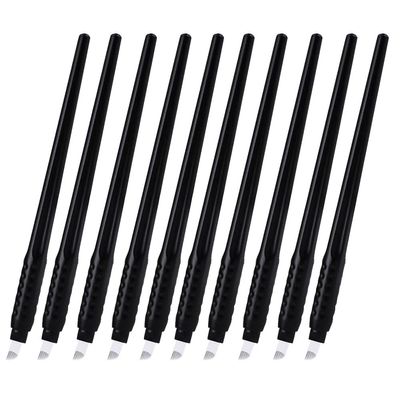 ALIWOD Disposable Manual Microblades Pen,14 Pin,14F,10 Pack, 0.25mm (14 sloped Needles) For Eyebrow Lip Makeup Microblading Supplies (Disposable Pen-14 sloped Needles)