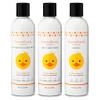 FuzzyDuck Kids Shampoo + Body Wash, Conditioner and Hair Gel Set (8oz each) for All Hair Types, Moisturizer with Aloe, Sea Botanicals & Honey to Reduce Frizz, Increase Moisture & Manageability for Smooth, Silky Hair - Citrus Medley view 1